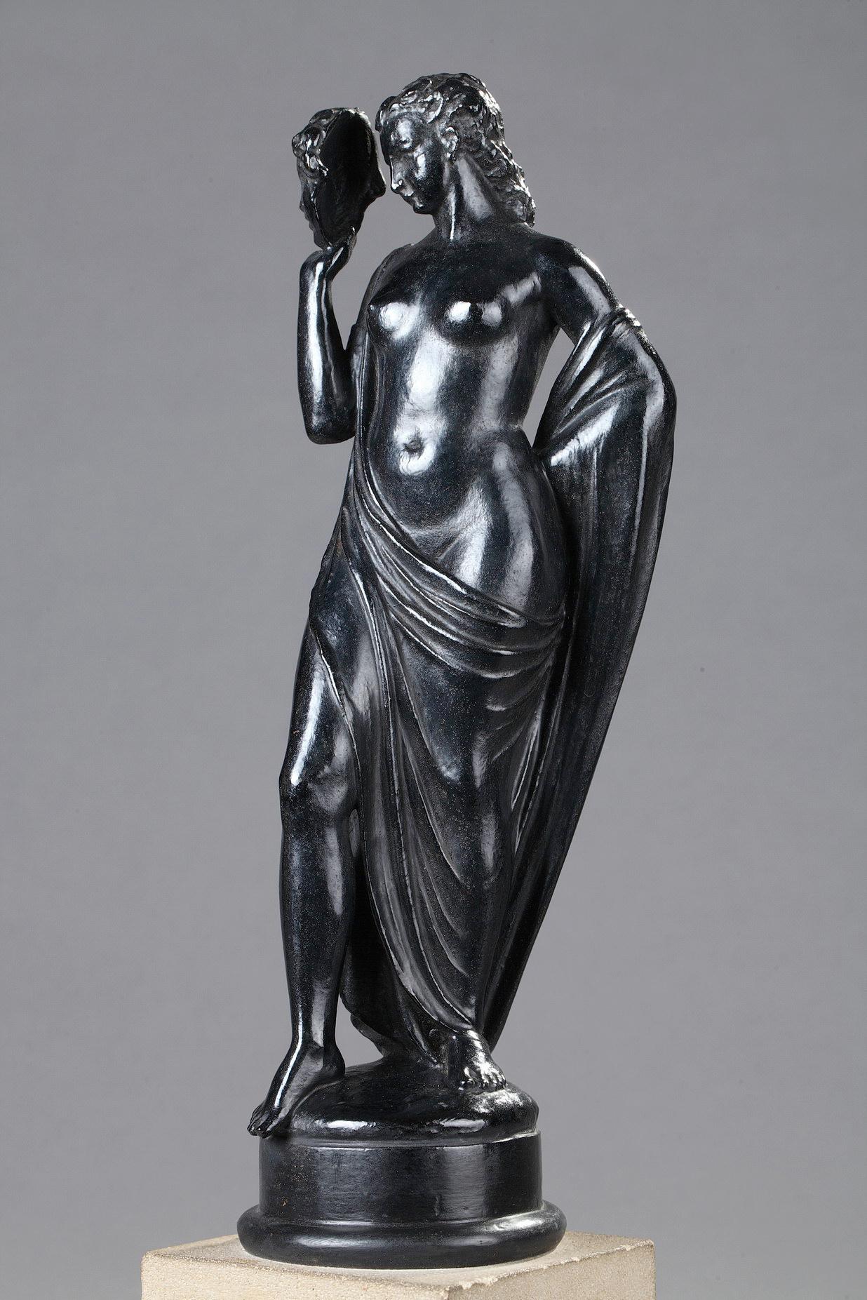 The Comedy - French School Sculpture by Pierre-Marie Poisson