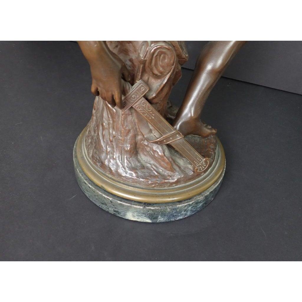 19th Century French Sculpture Of A Seated Mercury by Pierre Marius Montagne  For Sale 2