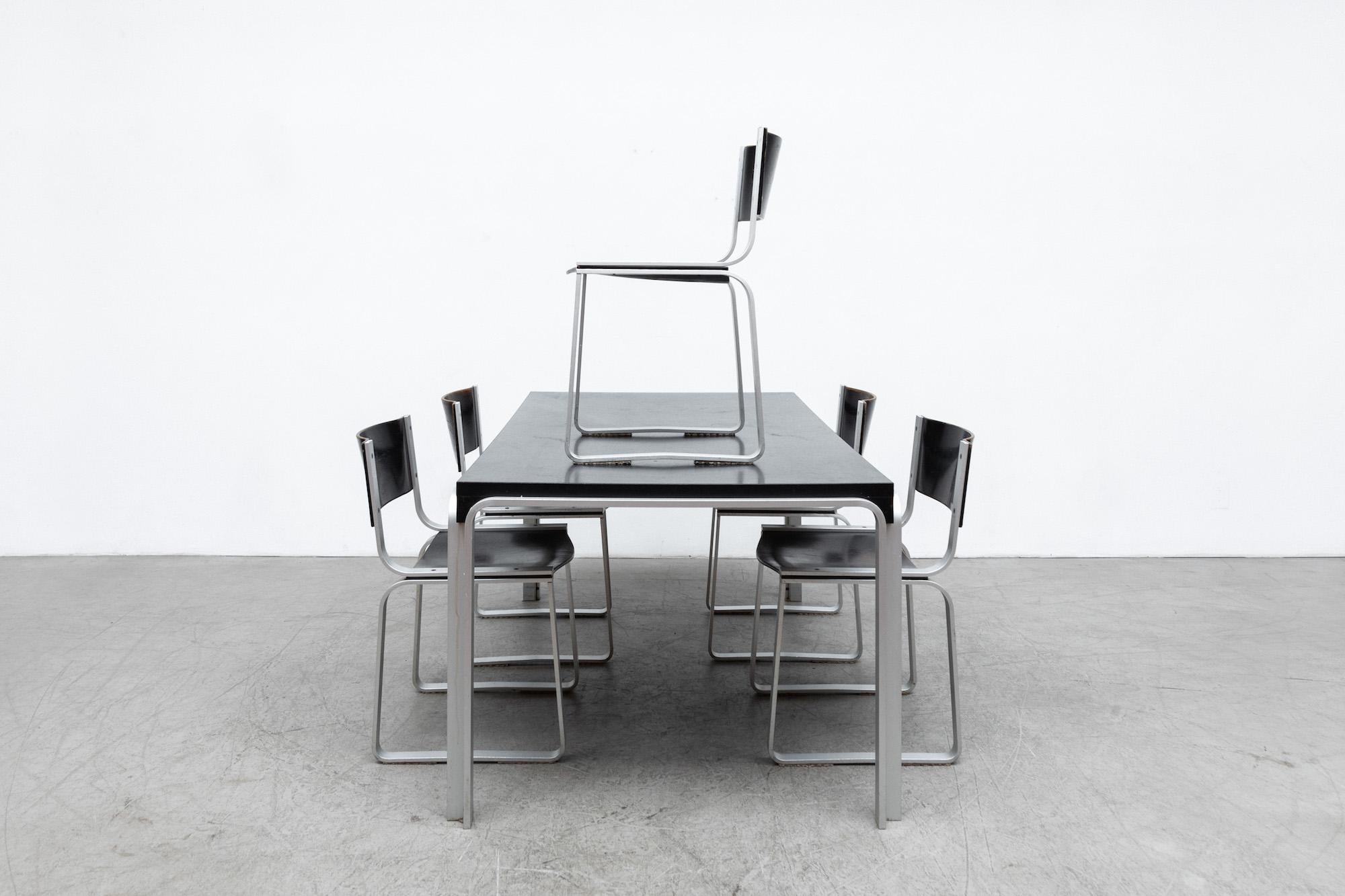 Pierre Mazairac Model 'SM0301' Dining Set for Pastoe In Good Condition In Los Angeles, CA