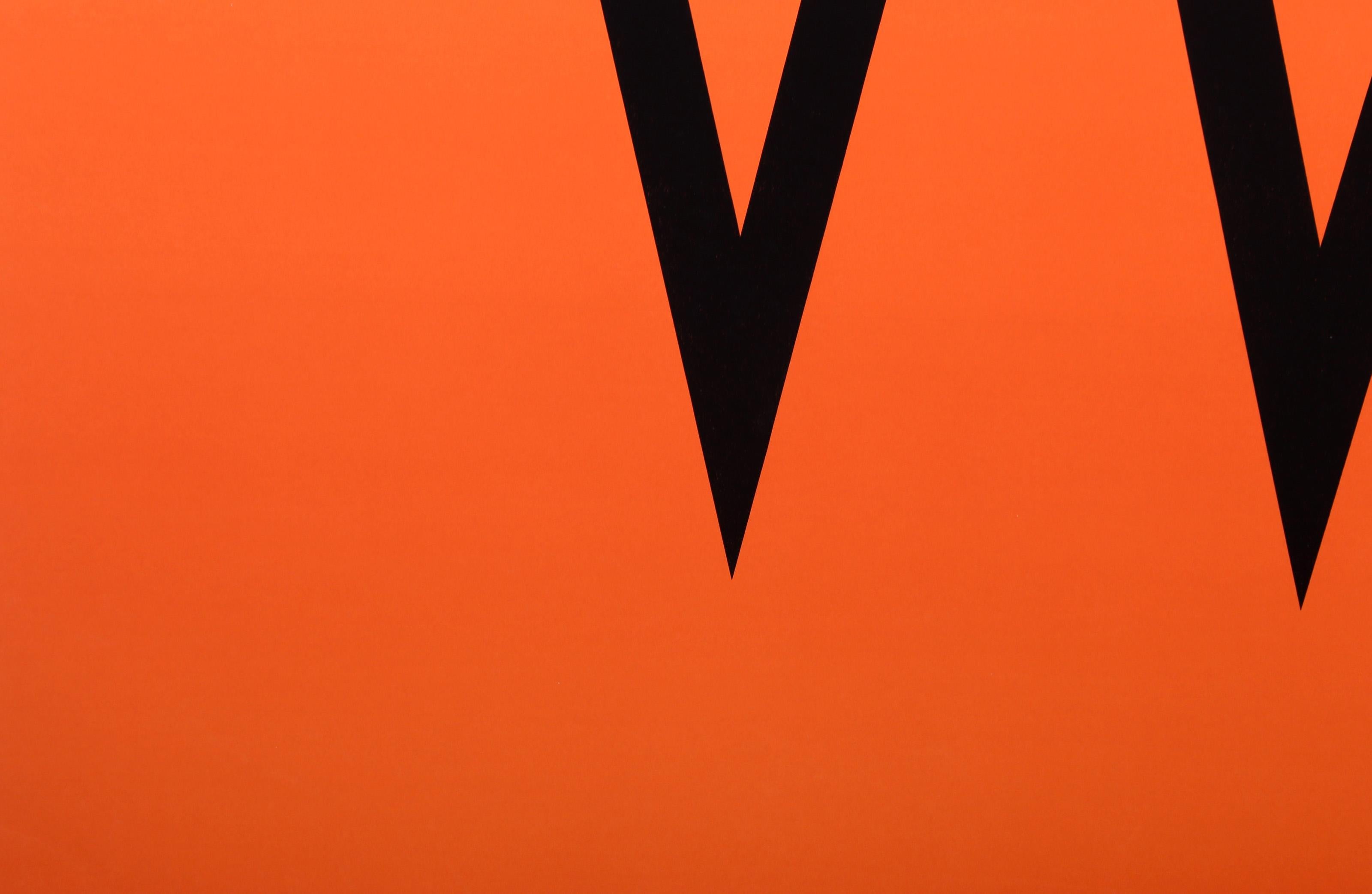 The Letter W, Pop Art Screenprint by Pierre Mendell For Sale 1