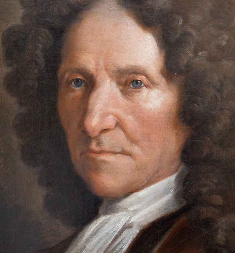 (circle of) Pierre Mignard John Locke 17th Century French Portrait