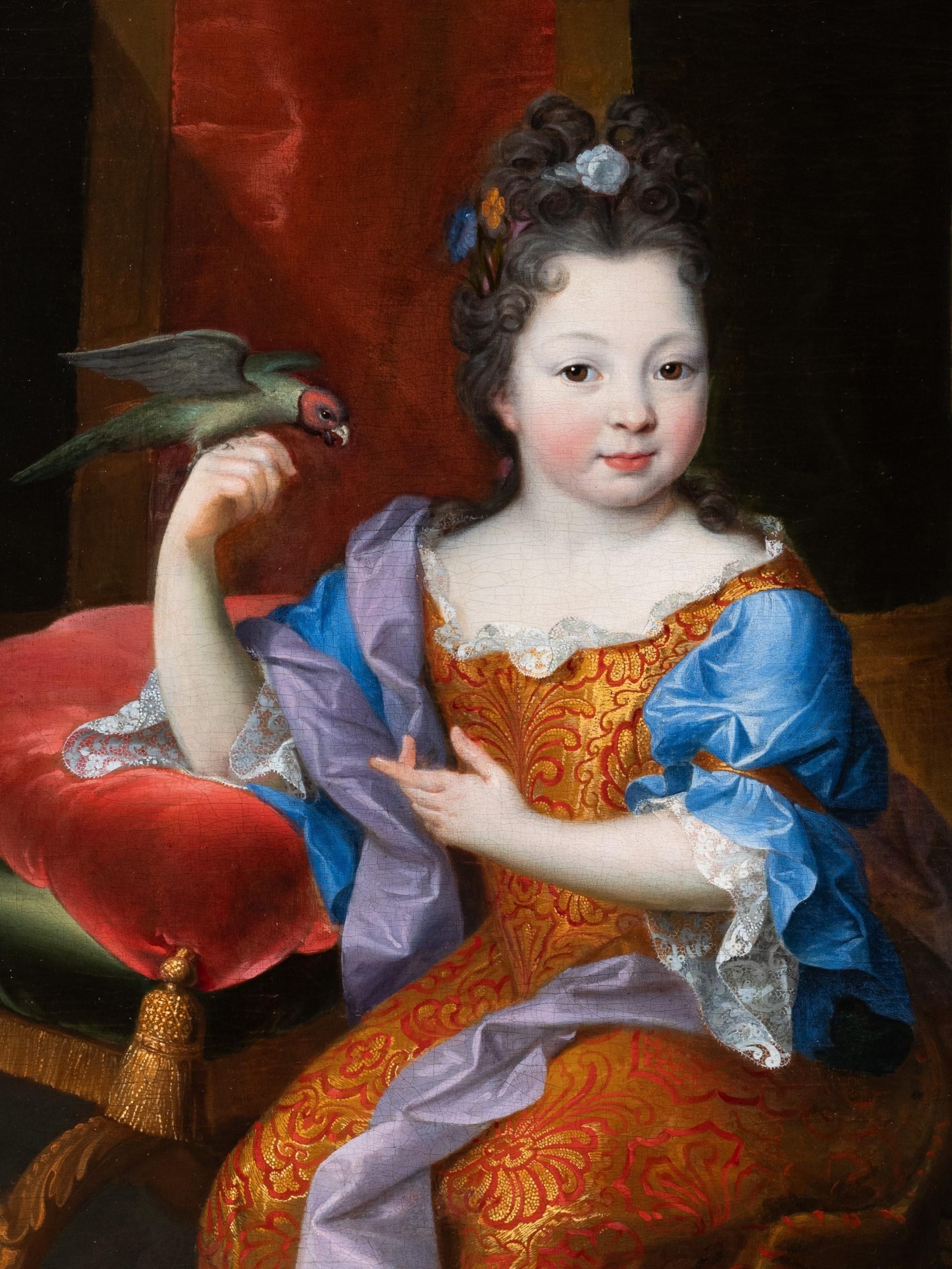 Ritratto di Françoise Marie de Bourbon, principessa francese da bambina, 1685 ca. - Painting Antichi maestri di Pierre Mignard