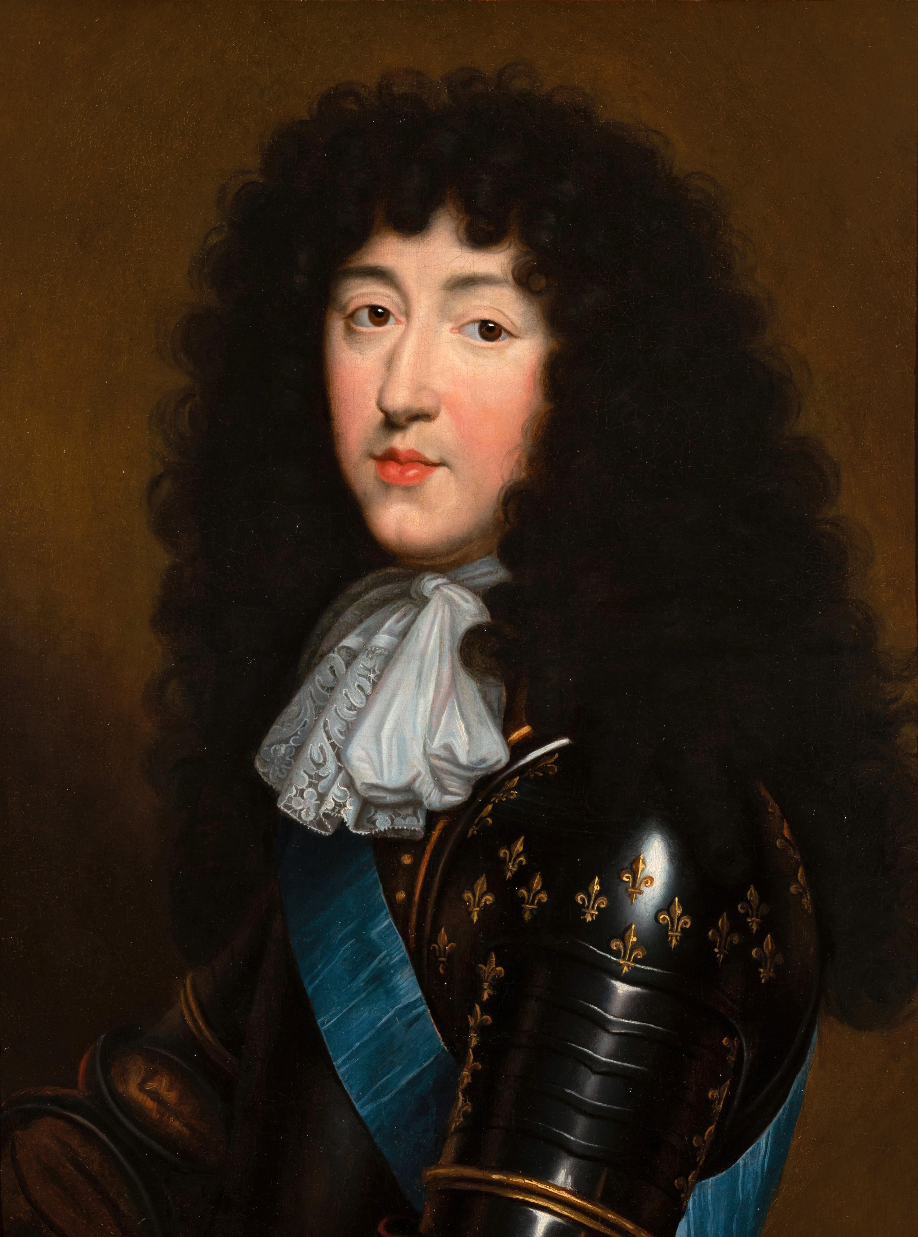 Portrait de Philippe d'Orléans, prince français, frère de Louis XIV, 17e C. - Painting de Pierre Mignard