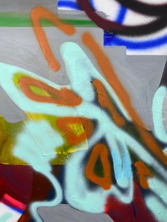 "Between two worlds" abstract painting acrylic on canvas 200x140cm 2021