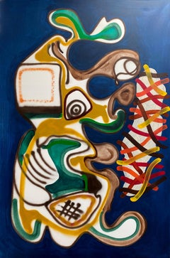 "Batik" abstract acrylic on canvas 195x130cm 2022