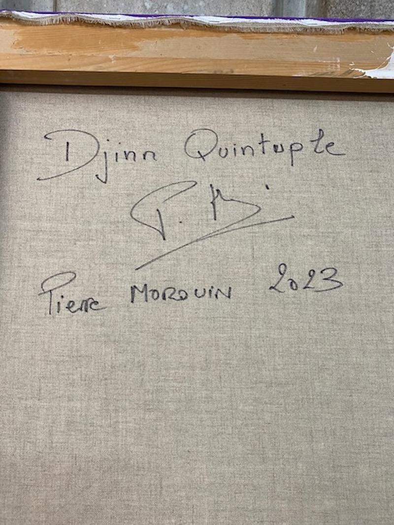 „Djinn quintupled“ Abstraktes Acryl auf Leinwand 207x148cm 2023 – Painting von Pierre Morquin