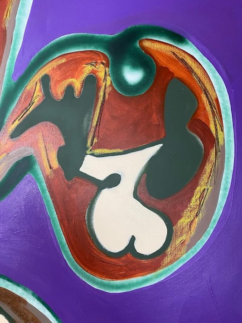 „Djinn quintupled“ Abstraktes Acryl auf Leinwand 207x148cm 2023 im Angebot 2