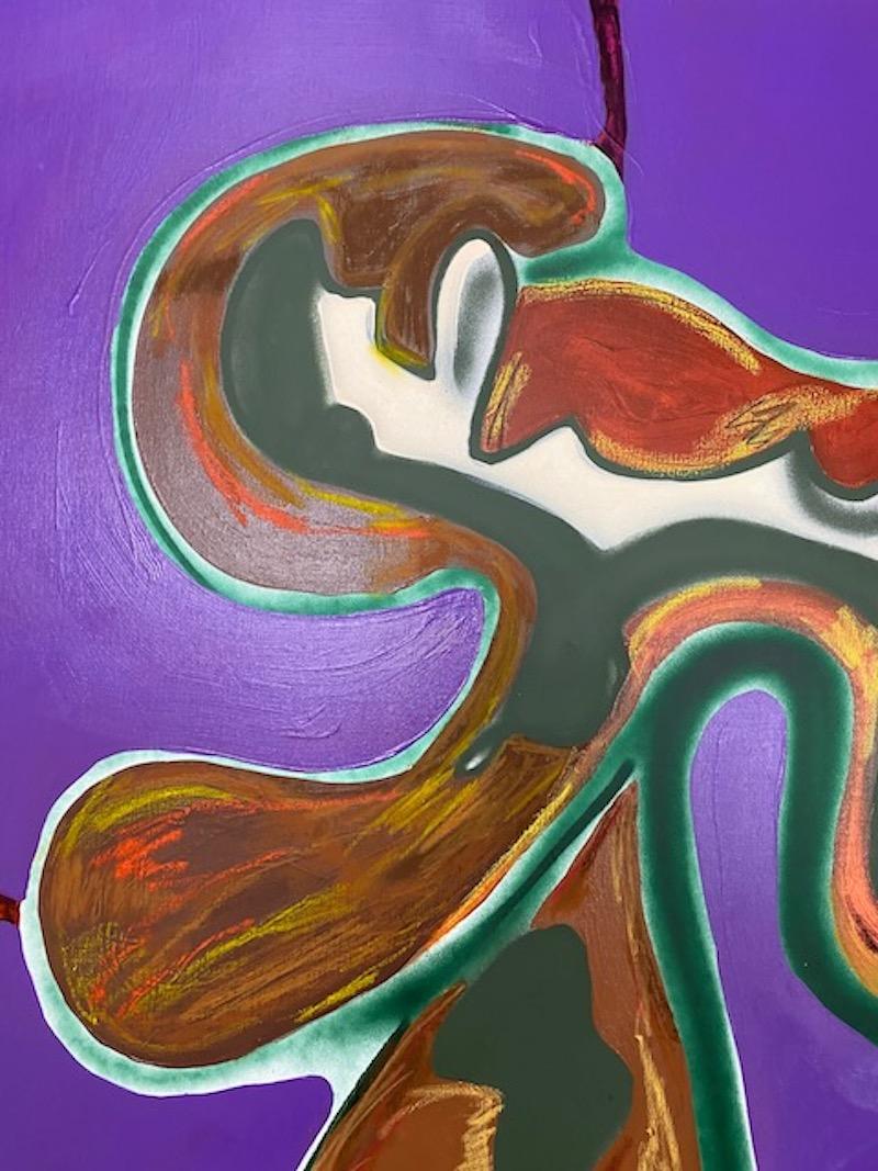 „Djinn quintupled“ Abstraktes Acryl auf Leinwand 207x148cm 2023 im Angebot 3