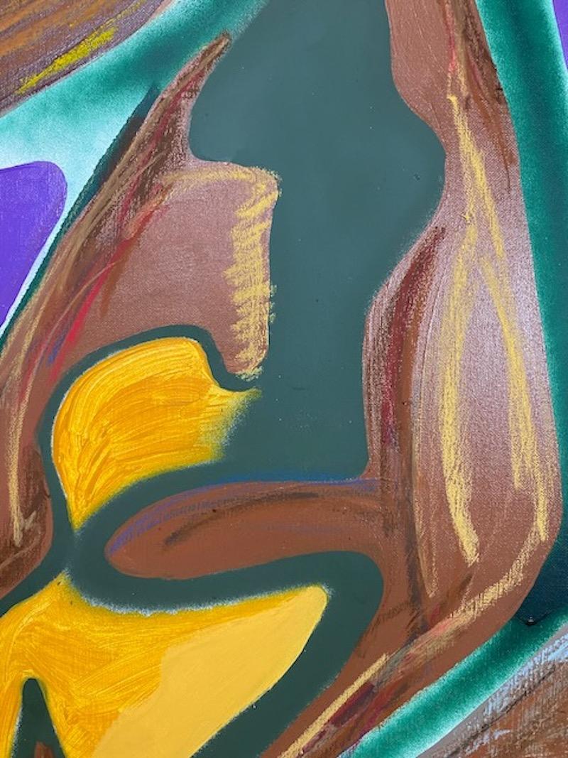 „Djinn quintupled“ Abstraktes Acryl auf Leinwand 207x148cm 2023 im Angebot 4