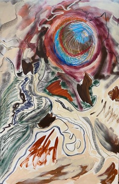 "Failover" abstract acrylic on canvas 195x130cm 2022