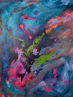 Abstraktes Acryl auf Leinwand „Psychedelic“ 86x116cm 2022