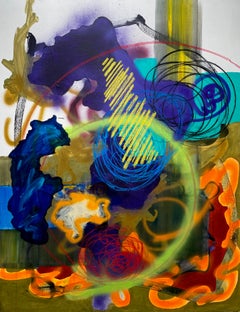 "Shutter" abstract acrylic on canvas 146x114cm 2021