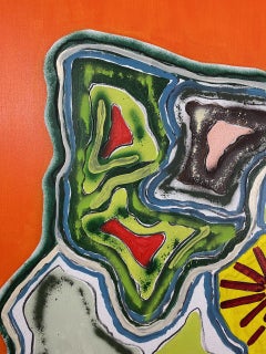 "Territory #4"  abstract acrylic on linen 116x160cm  2024