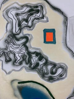 "Territorio" acrilico astratto su tela 142x1217cm 2023