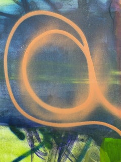 « Urbanity », acrylique sur toile abstraite 162 x 130 cm 2019