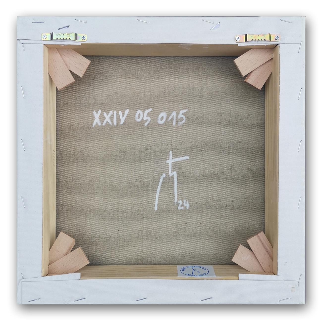 XXIV 05 015 (Pittura astratta)
Acrilico e vernice su tela - Senza cornice.

Nelle sue opere recenti, l'artista abbraccia una semplificazione radicale della sua pratica, dando risalto agli spazi residui, ai vuoti e a ciò che non è stato dipinto o non