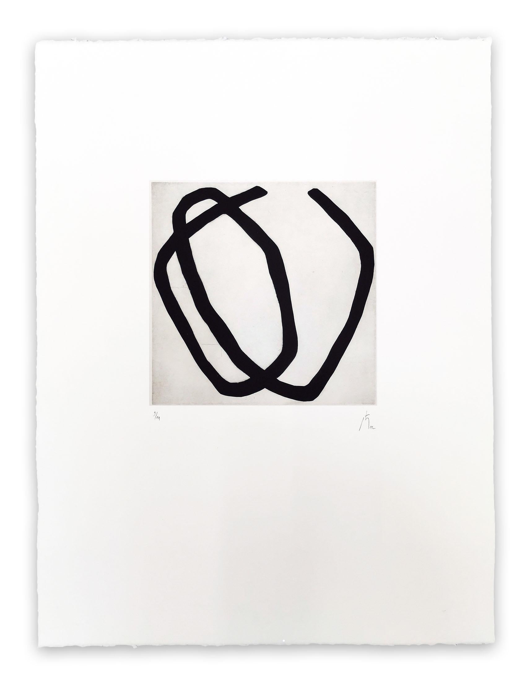12.5 (Grau), Abstract Print, von Pierre Muckensturm