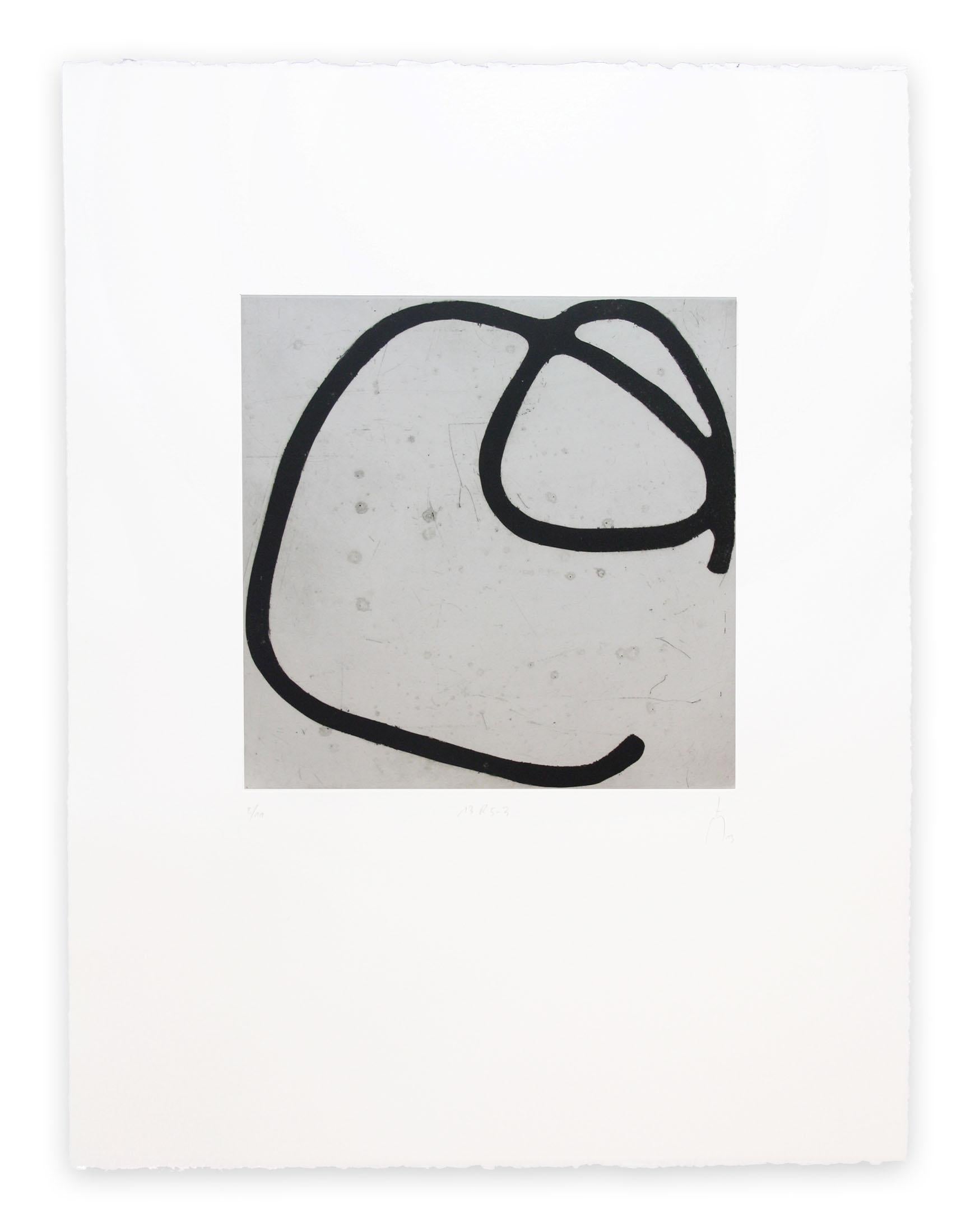 13R5 (Grau), Abstract Print, von Pierre Muckensturm