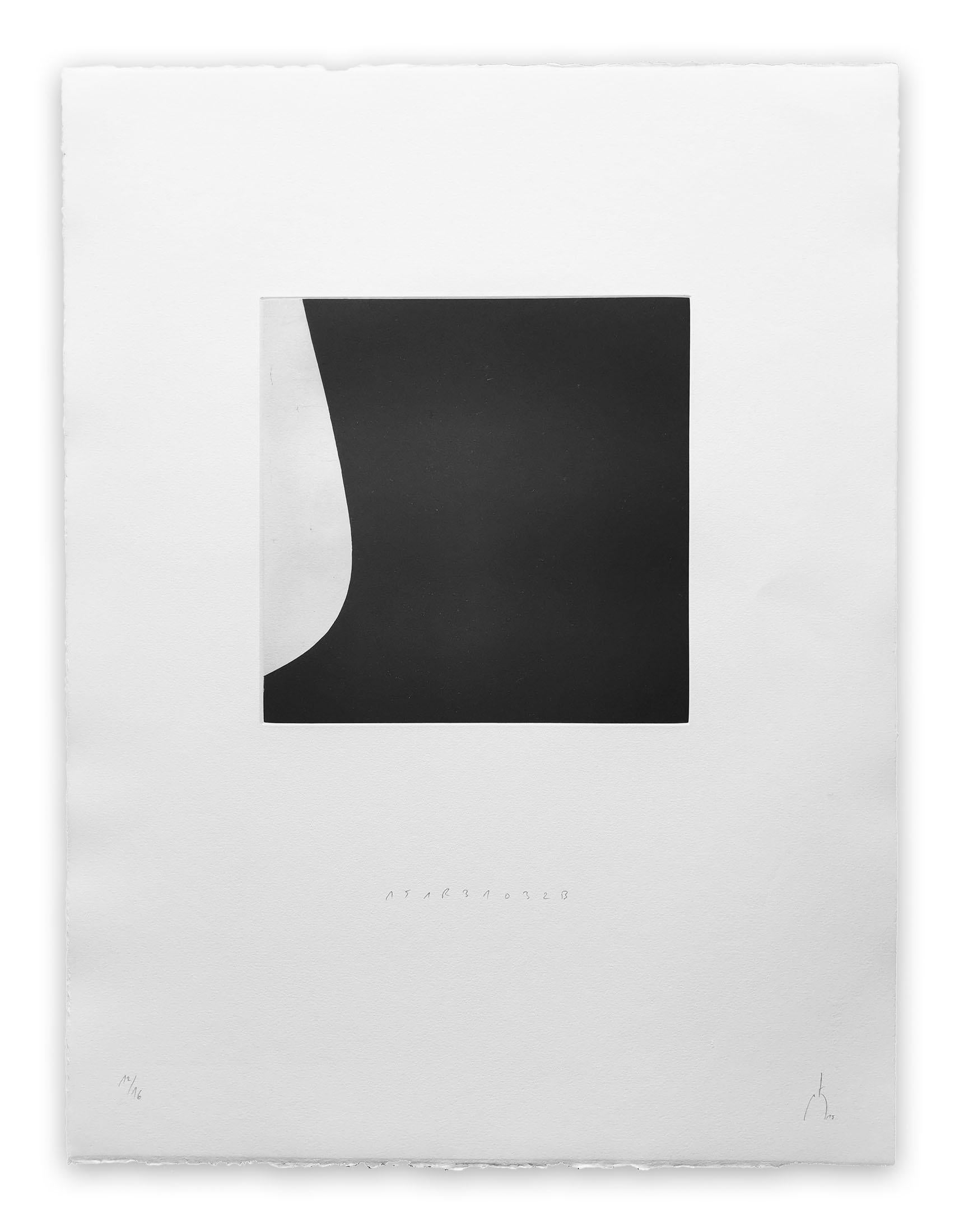 151R1032 - Gray Abstract Print by Pierre Muckensturm