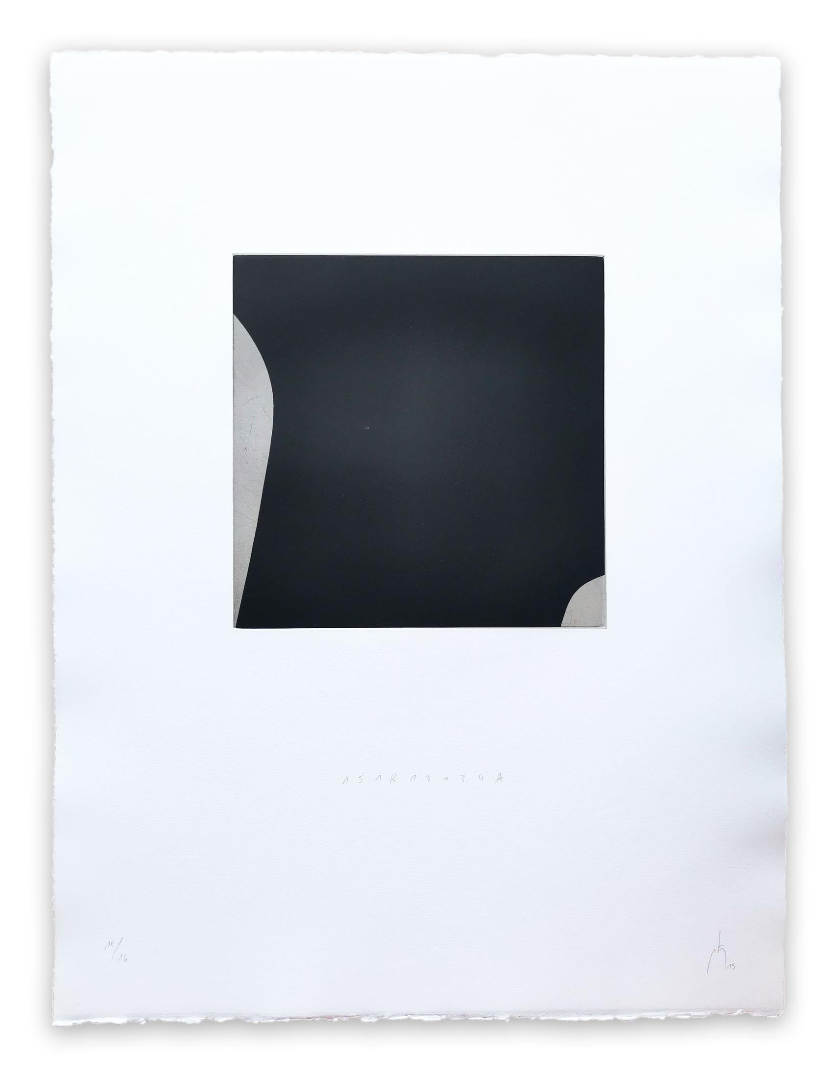 151R1034 - Gray Abstract Print by Pierre Muckensturm