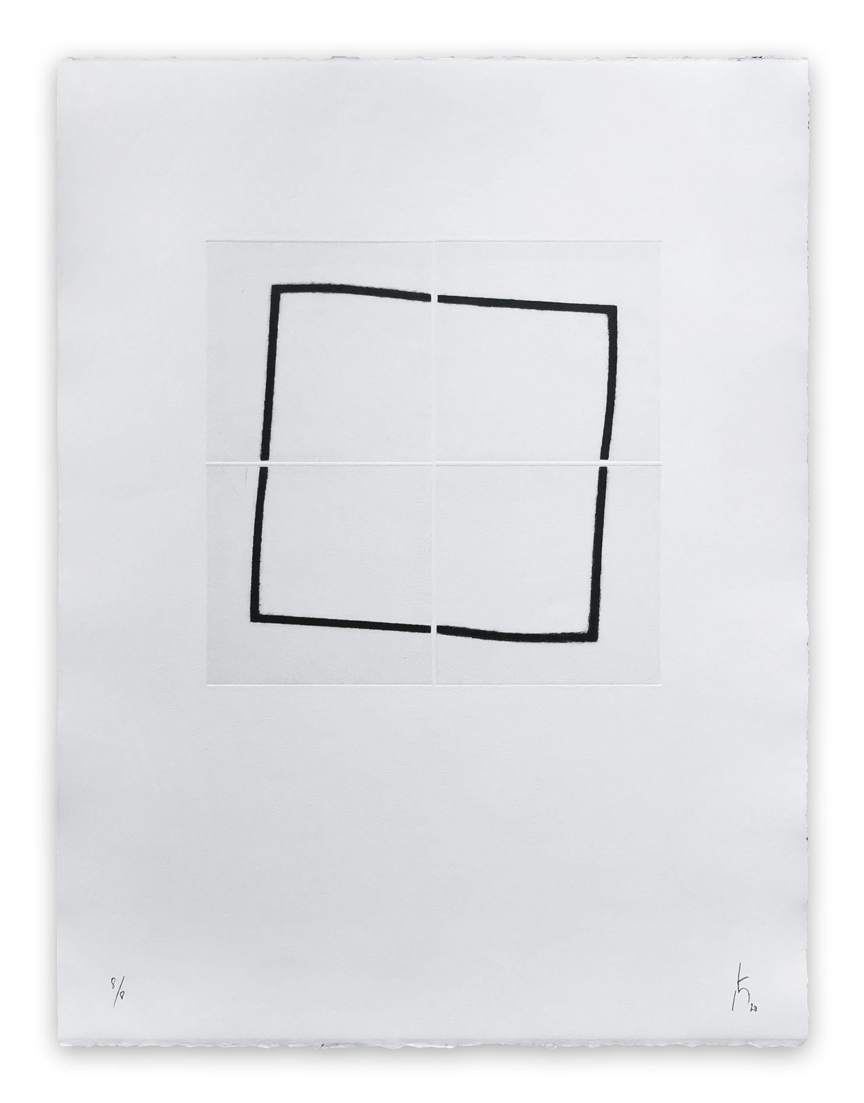 202R0671 ABC (Abstrakter Druck) (Grau), Abstract Print, von Pierre Muckensturm