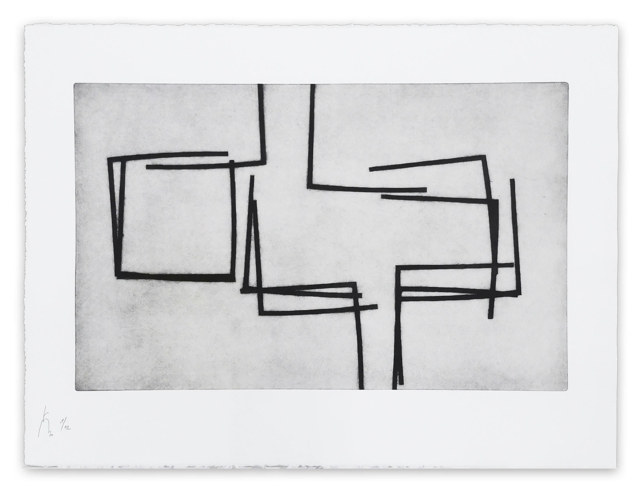 Pierre Muckensturm Abstract Print – 205J1771 (Abstrakter Druck)