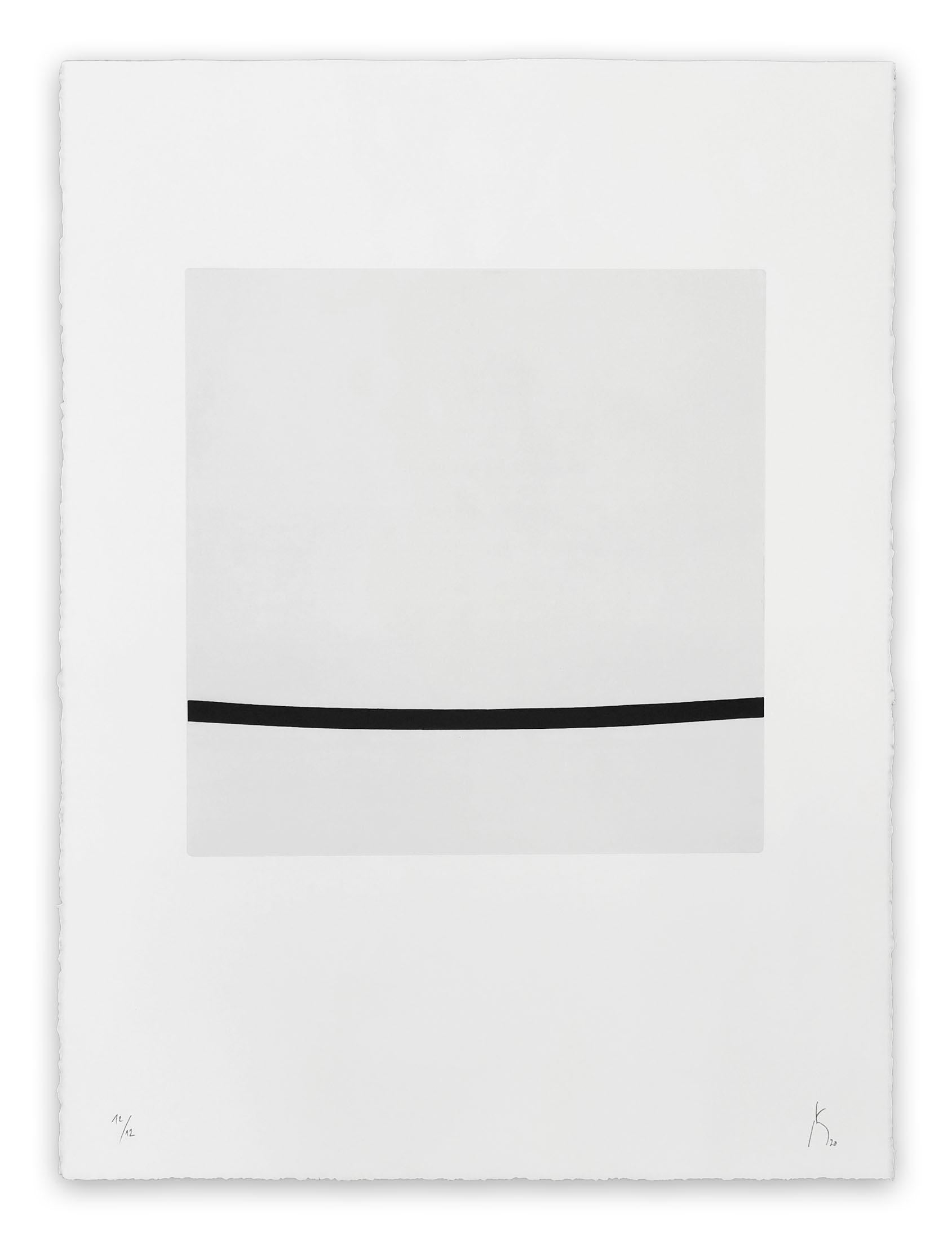 205J1801 AB (Abstrakter Druck) (Grau), Abstract Print, von Pierre Muckensturm