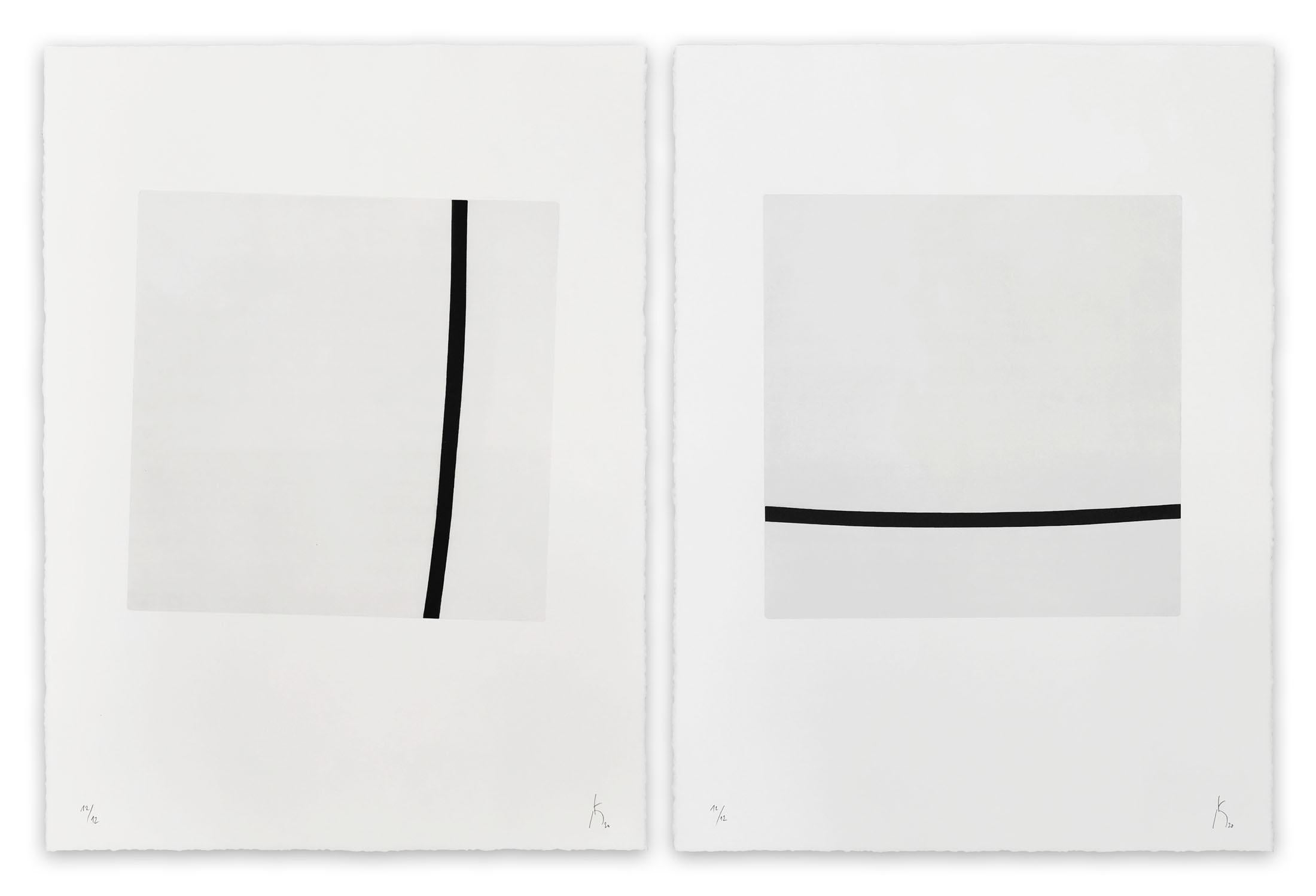 Pierre Muckensturm Abstract Print - 205J1801 AB (Abstract print)