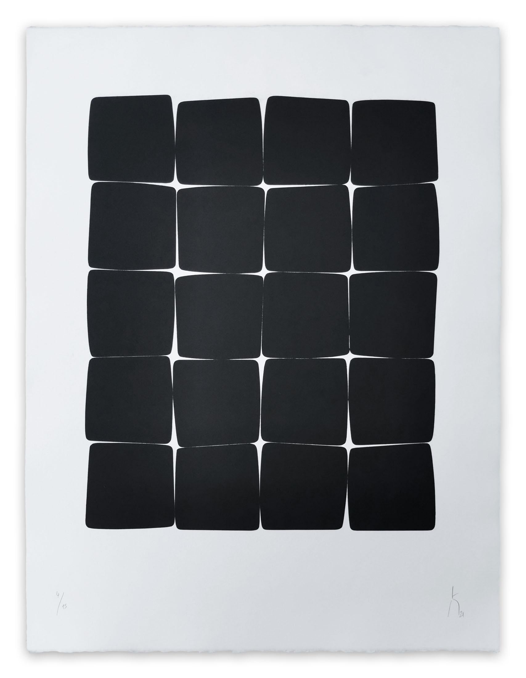Pierre Muckensturm Abstract Print – XXI 40 116 (Abstrakter Druck)
