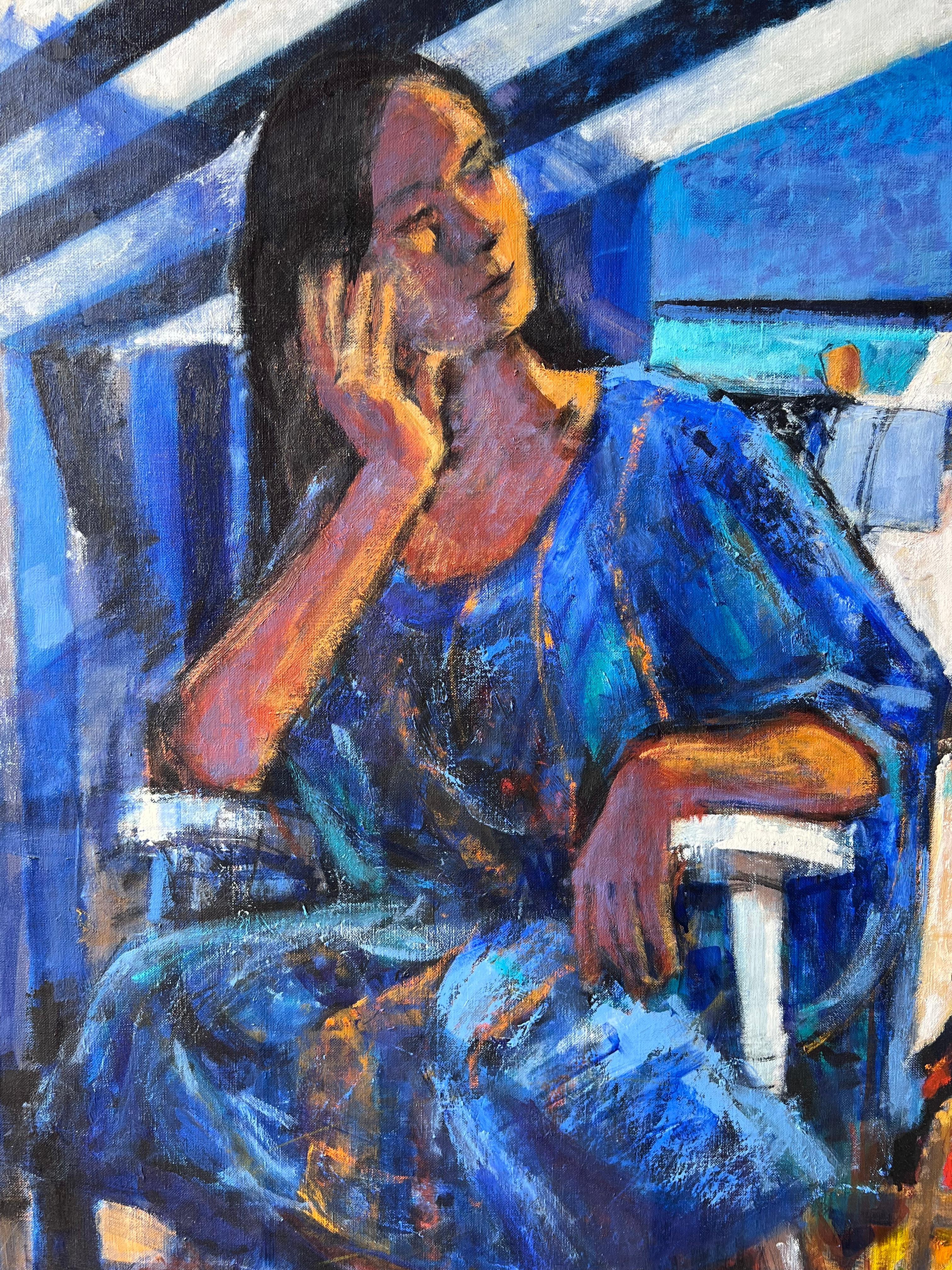 Strand Figuren
Künstler: Pierre Neveu (Franzose, geb. 1929)
signiert unten links
Medium: Öl auf Leinwand, ungerahmt
Leinwand: 39,5 x 39,5 Zoll
Zustand: Guter und gesunder Zustand
Verso signiert und betitelt
Provenienz: Aus dem Atelierverkauf des