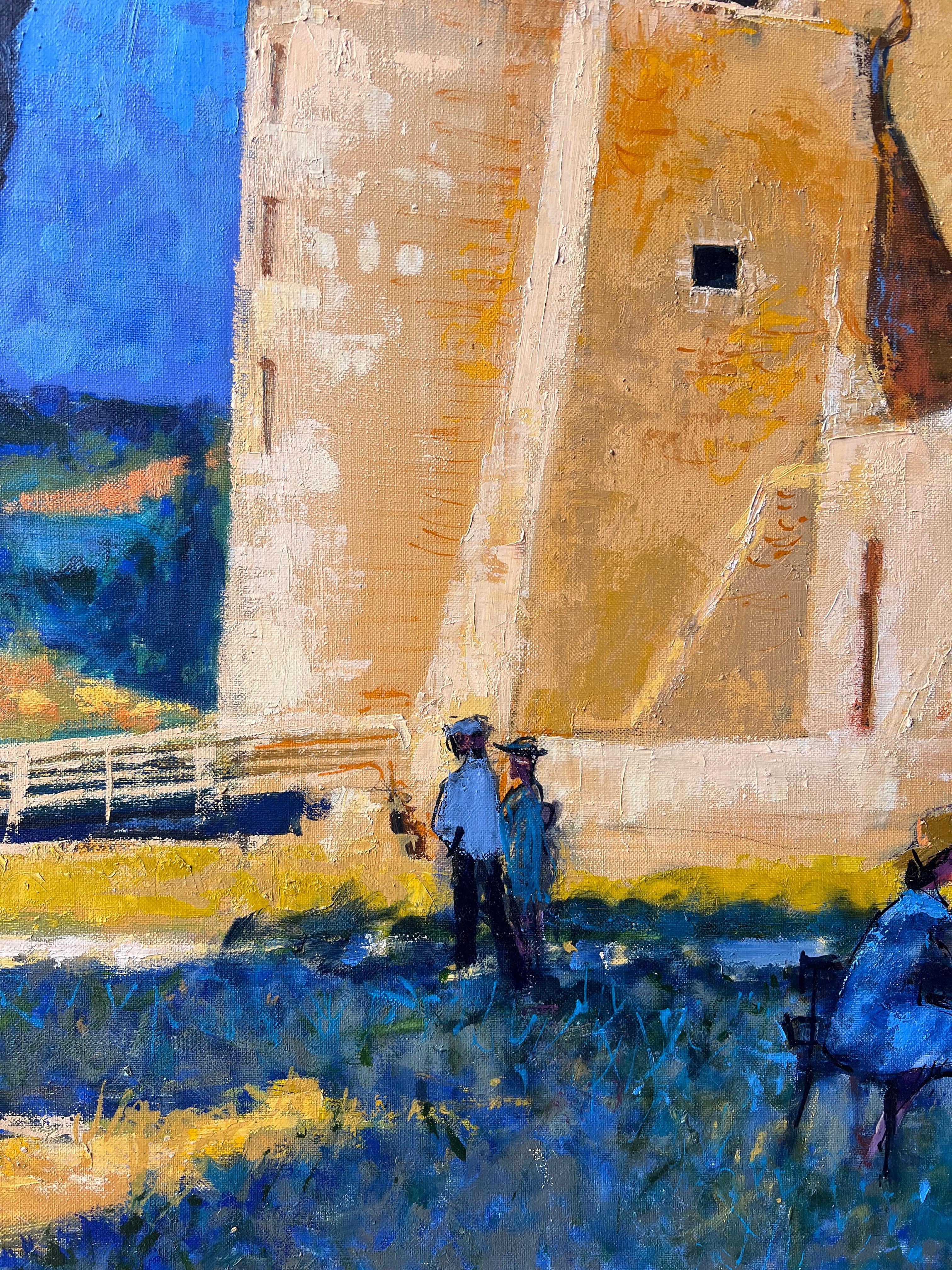 Chateau De Suscinio Schloss im Sonnenlicht
Künstler: Pierre Neveu (Franzose, geb. 1929)
signiert unten rechts
Medium: Öl auf Leinwand, ungerahmt
Leinwand: 32 x 39,5 Zoll
Zustand: Guter und gesunder Zustand
Verso beschriftet
Provenienz: Aus dem