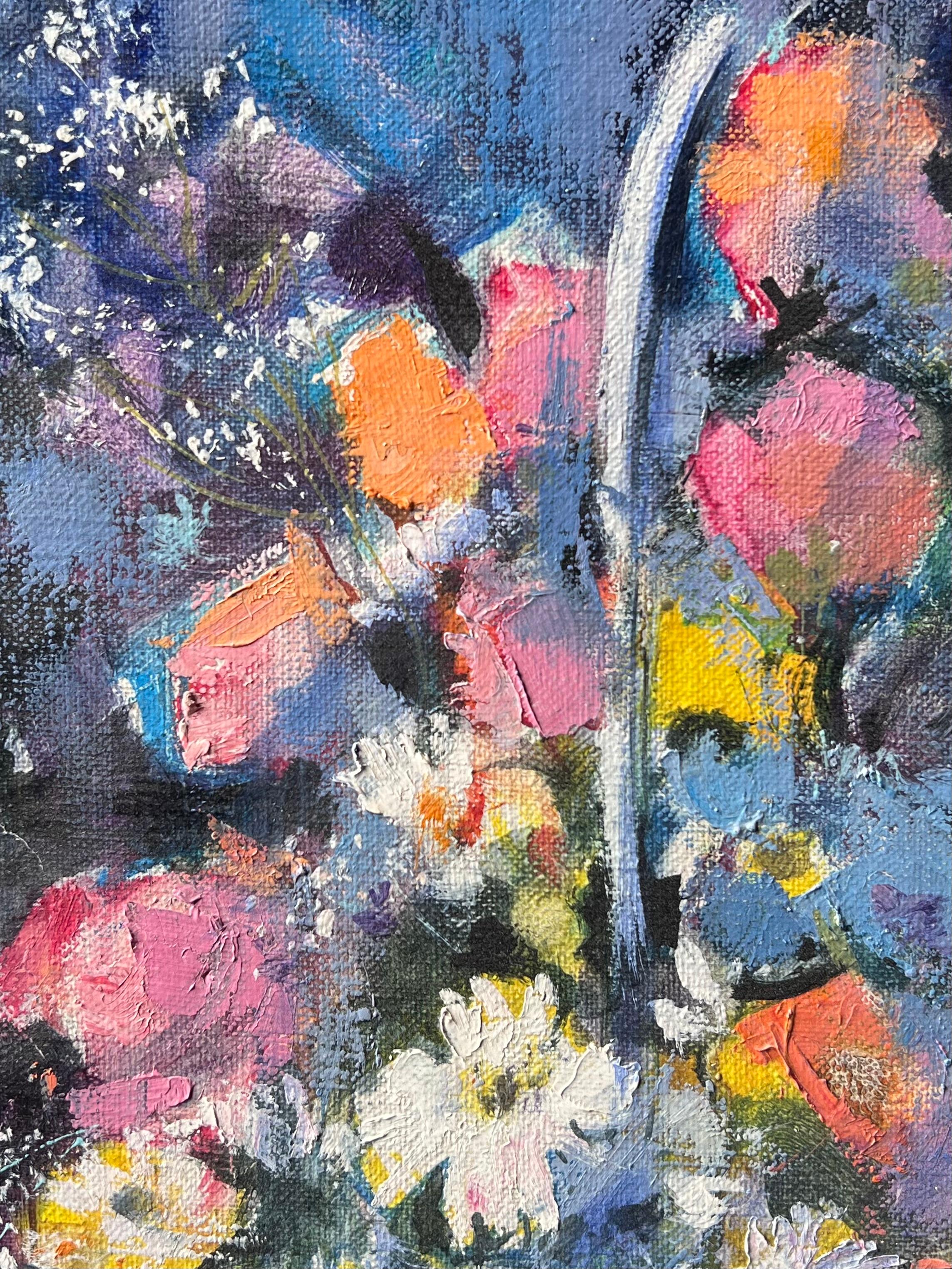 Französisches Ölgemälde (Grau), Interior Painting, von Pierre Neveu