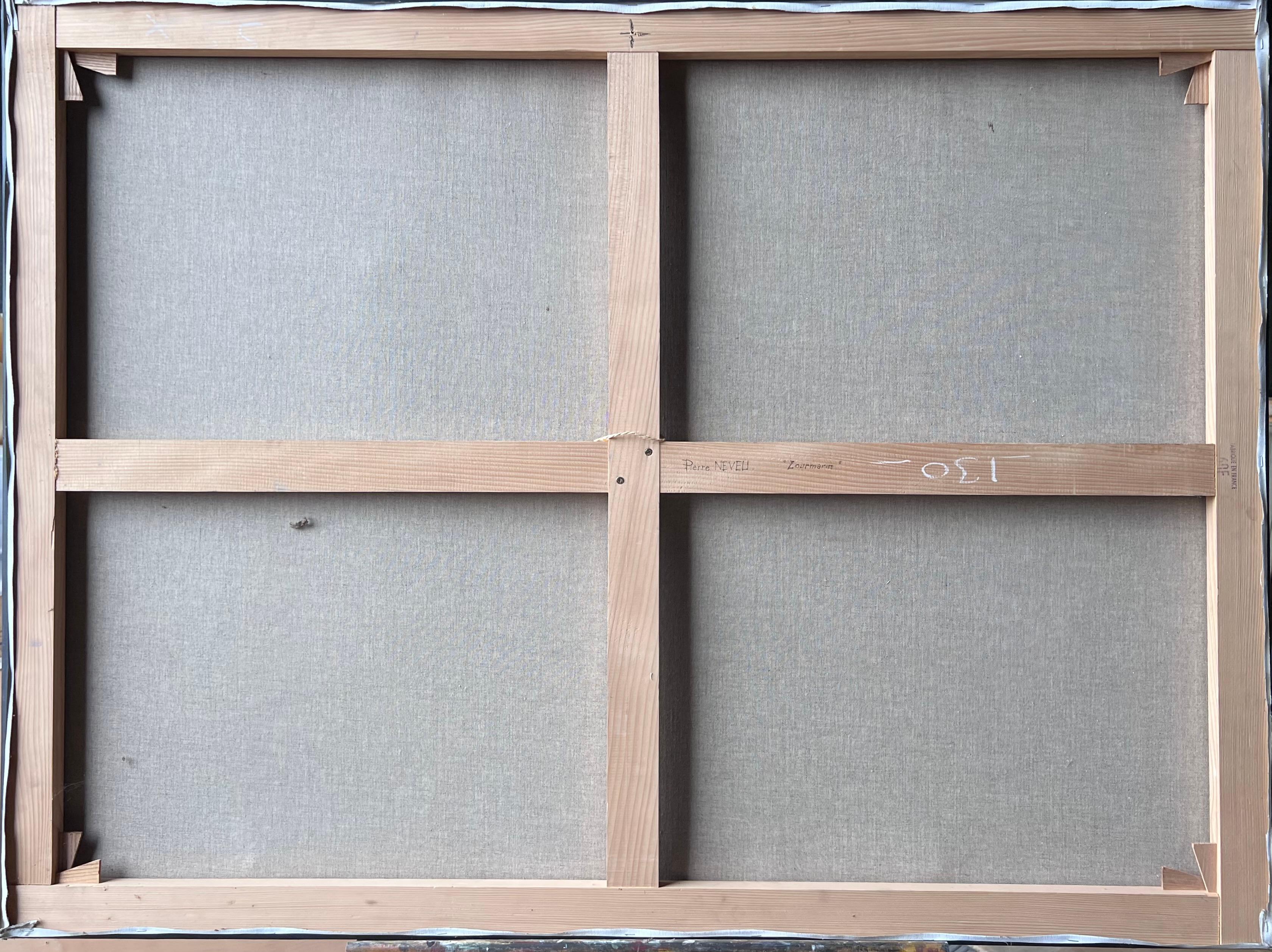 Riesige Französisch Post Impressionist signiert Öl Lourmarin Luberon Tal Provence im Angebot 6