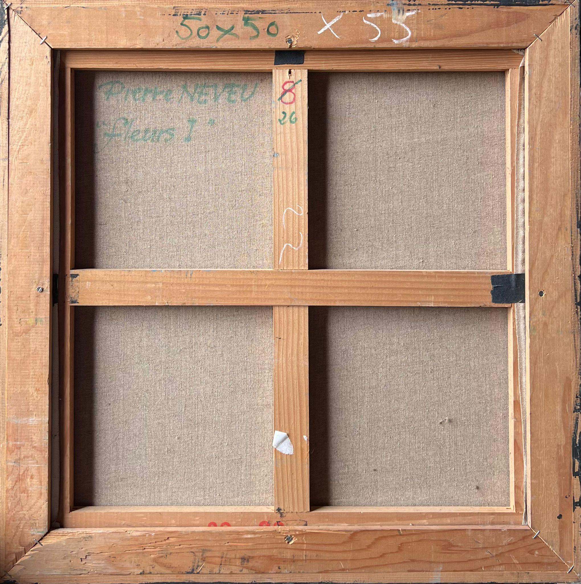 Große Französisch Impressionist signiert Ölgemälde reichlich rosa Blumen Stillleben im Angebot 4