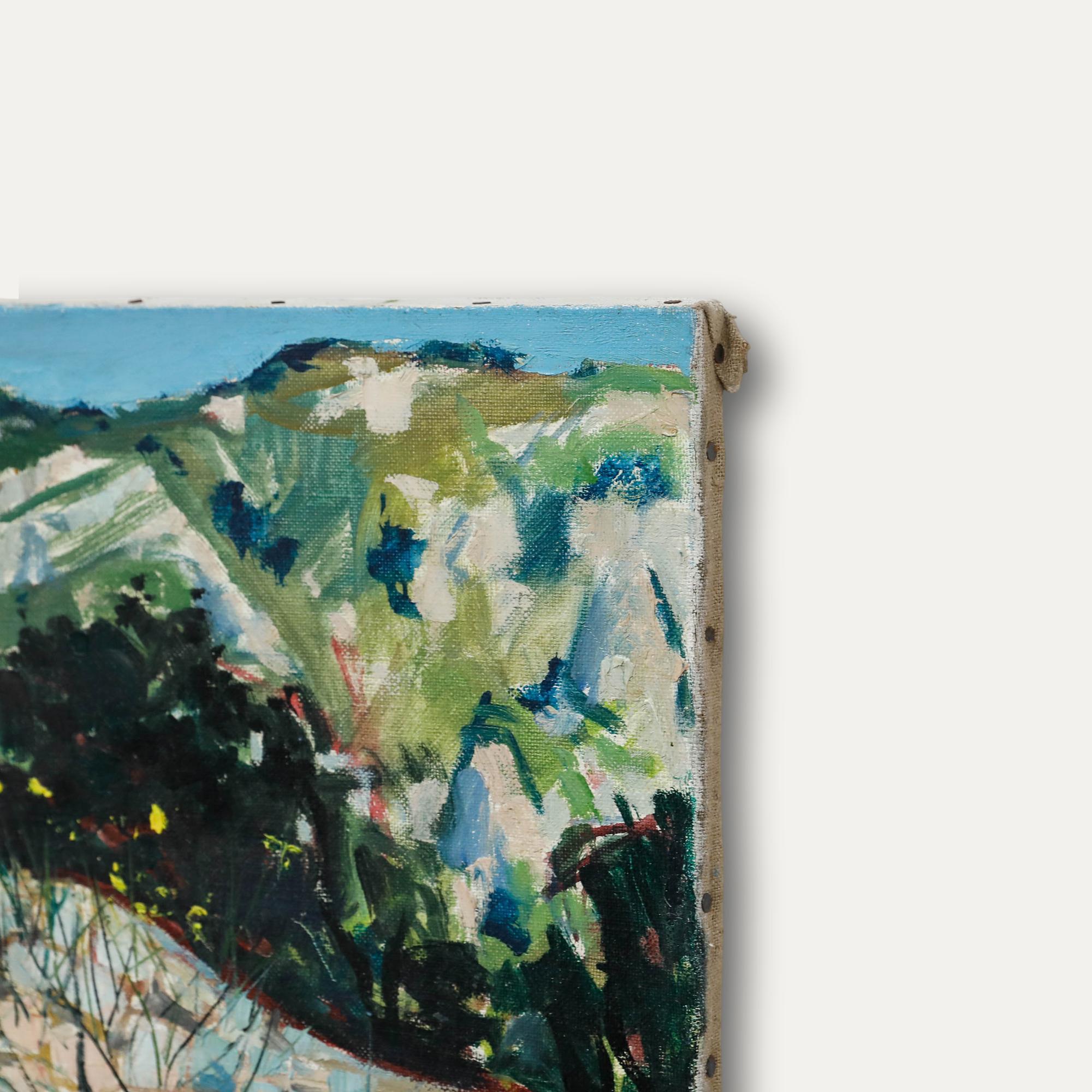 Pierre Neveu (nato nel 1929) - 1977 Olio, Inverno a Meyrargues in vendita 3