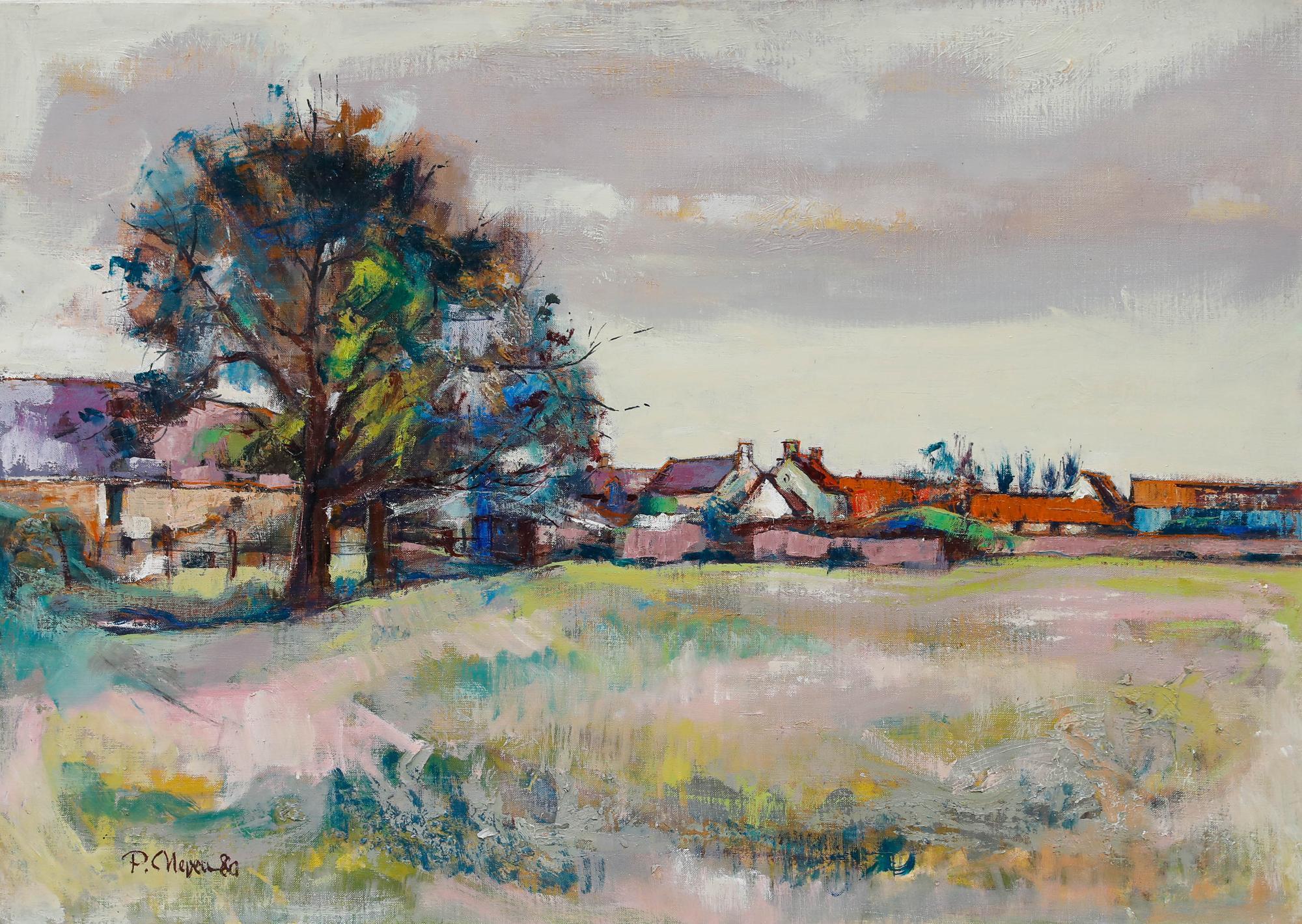 Pierre Neveu (b.1929) - 1980 Oil, Saint Gatien For Sale 1