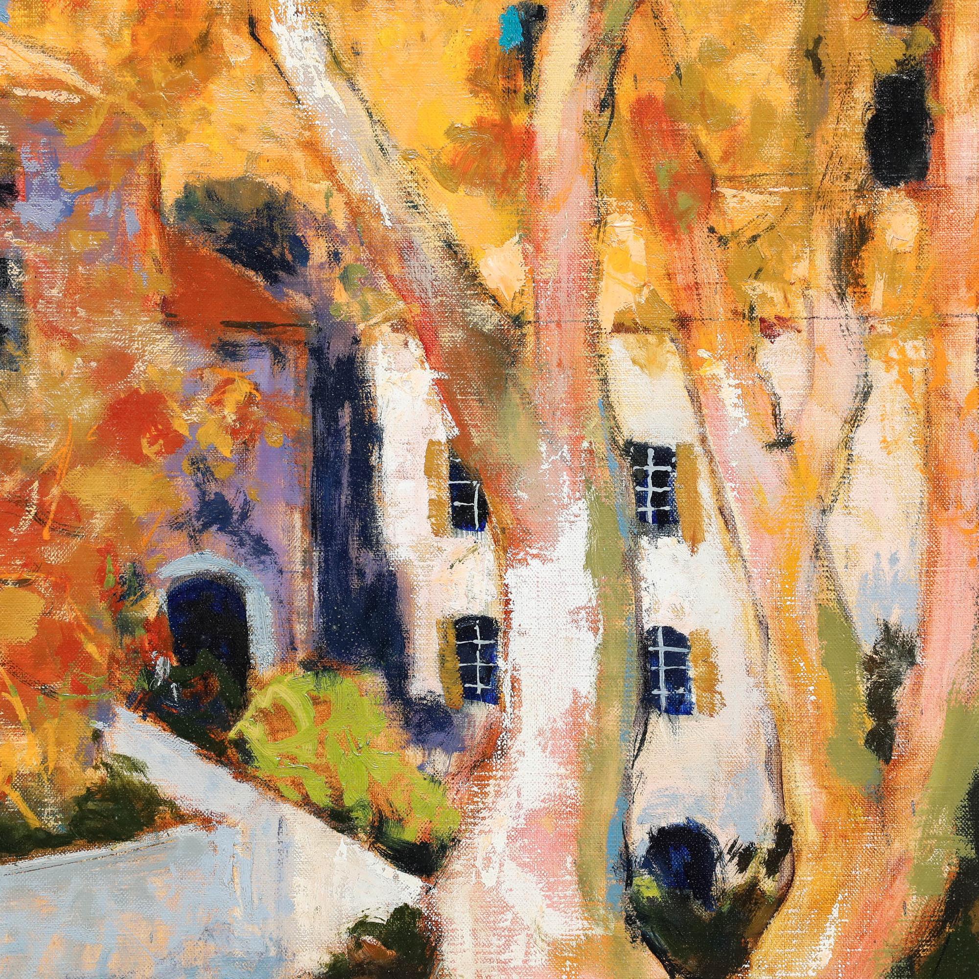 Pierre Neveu (b.1929) - 20th Century Oil, Colours of Autumn in Saint Gratien For Sale 3