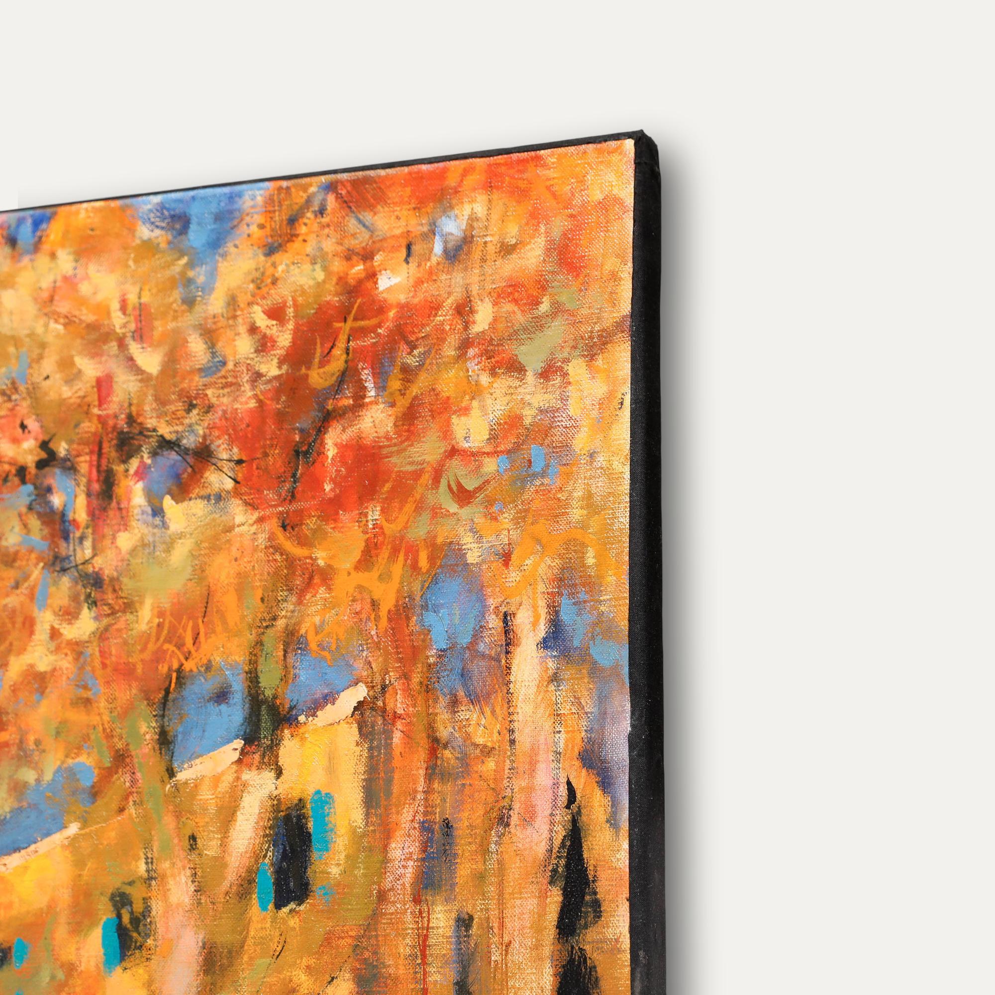 Pierre Neveu (b.1929) - 20th Century Oil, Colours of Autumn in Saint Gratien For Sale 4