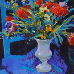 Pierre Neveu (b.1929) - Contemporary Oil, A Spring Urn