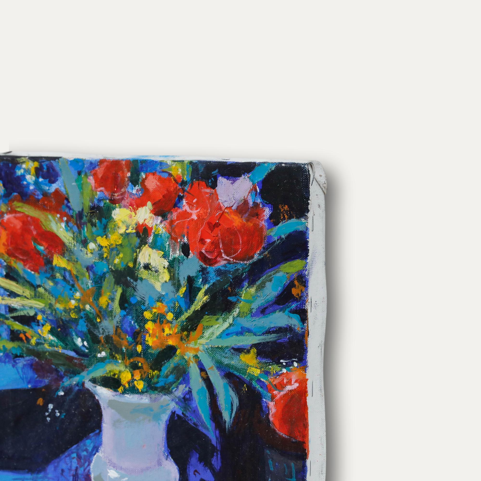 Pierre Neveu (b.1929) - Contemporary Oil, A Spring Urn For Sale 3