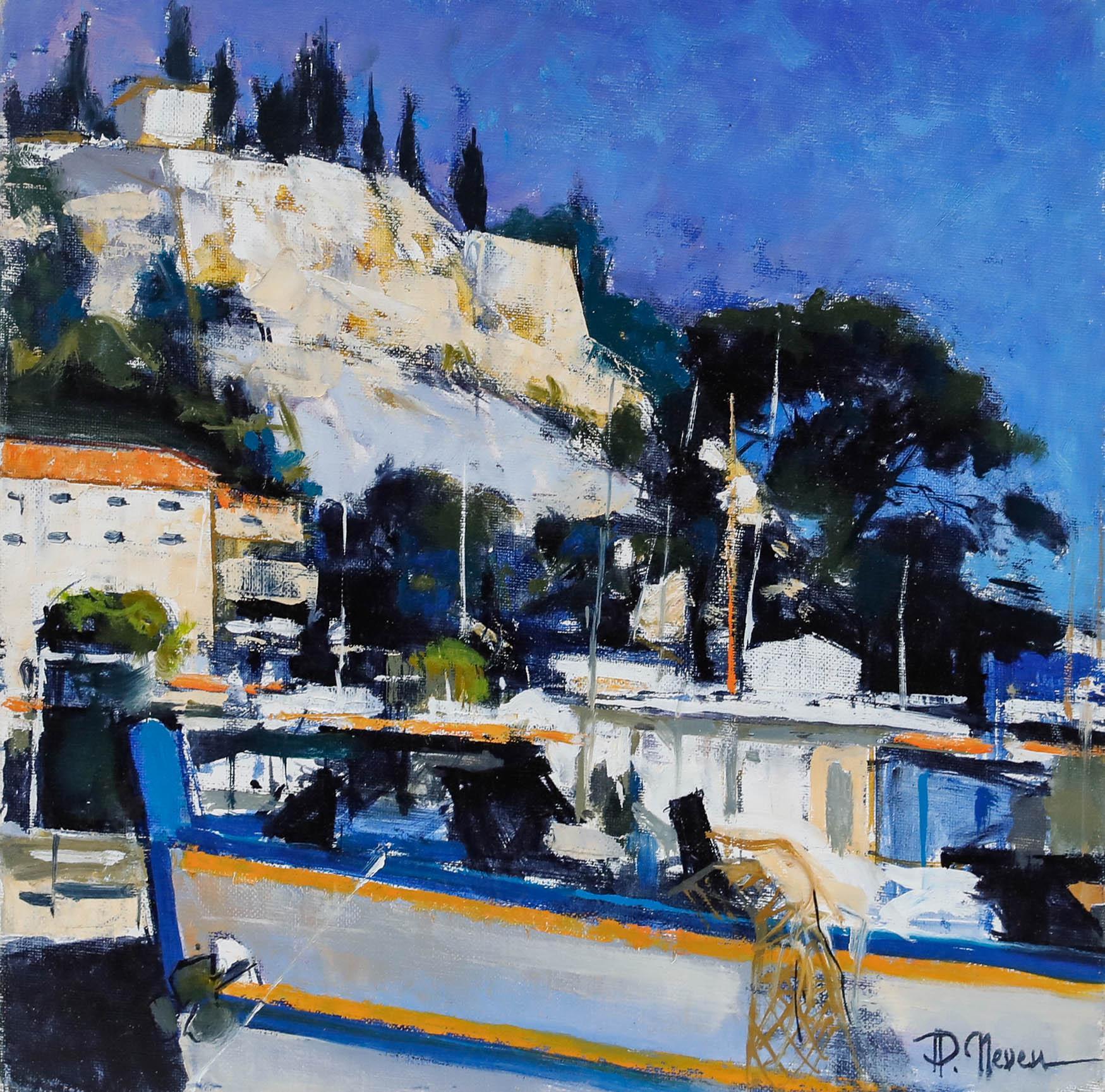 Pierre Neveu (nato nel 1929) - Olio contemporaneo, Cassis in vendita 1