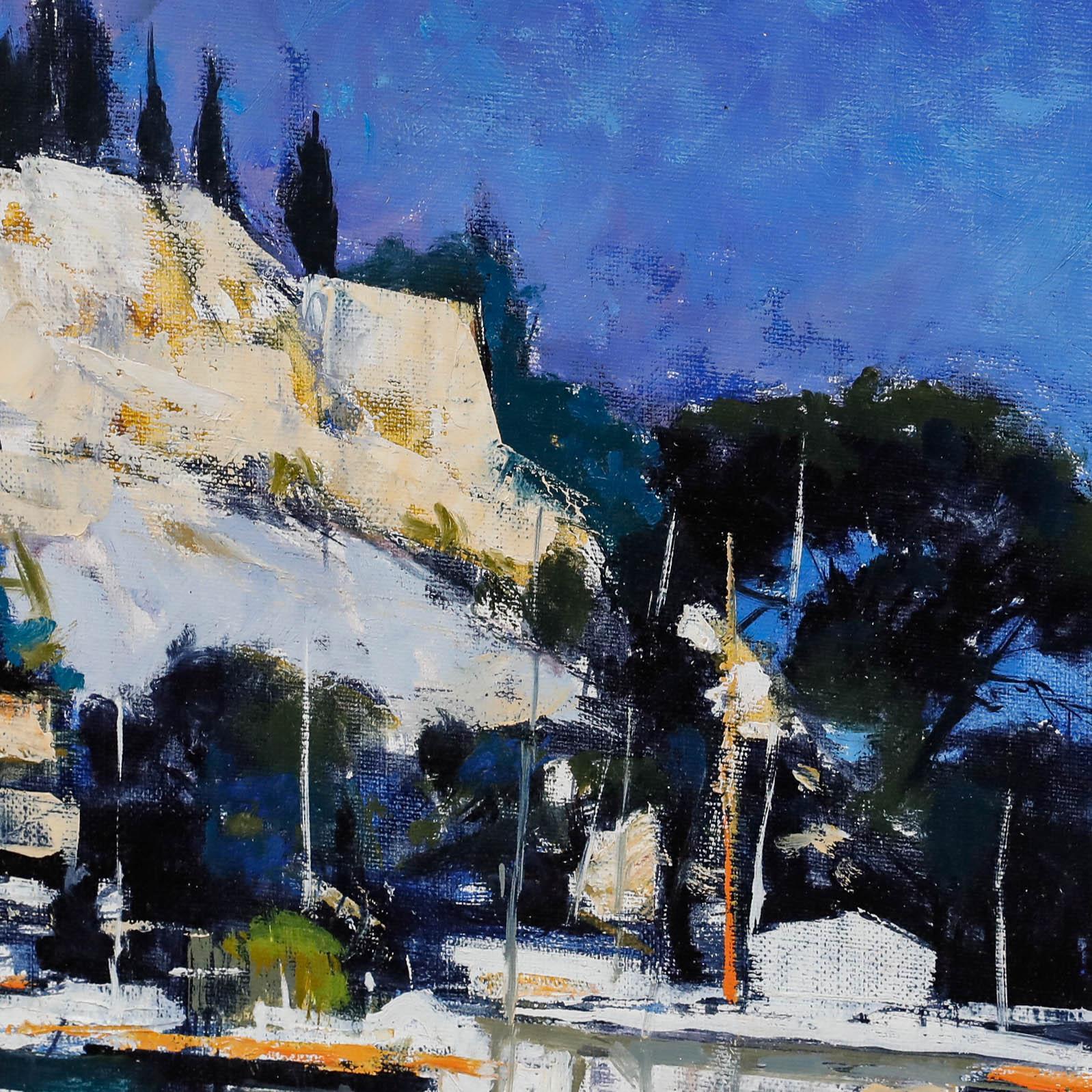 Pierre Neveu (nato nel 1929) - Olio contemporaneo, Cassis in vendita 3