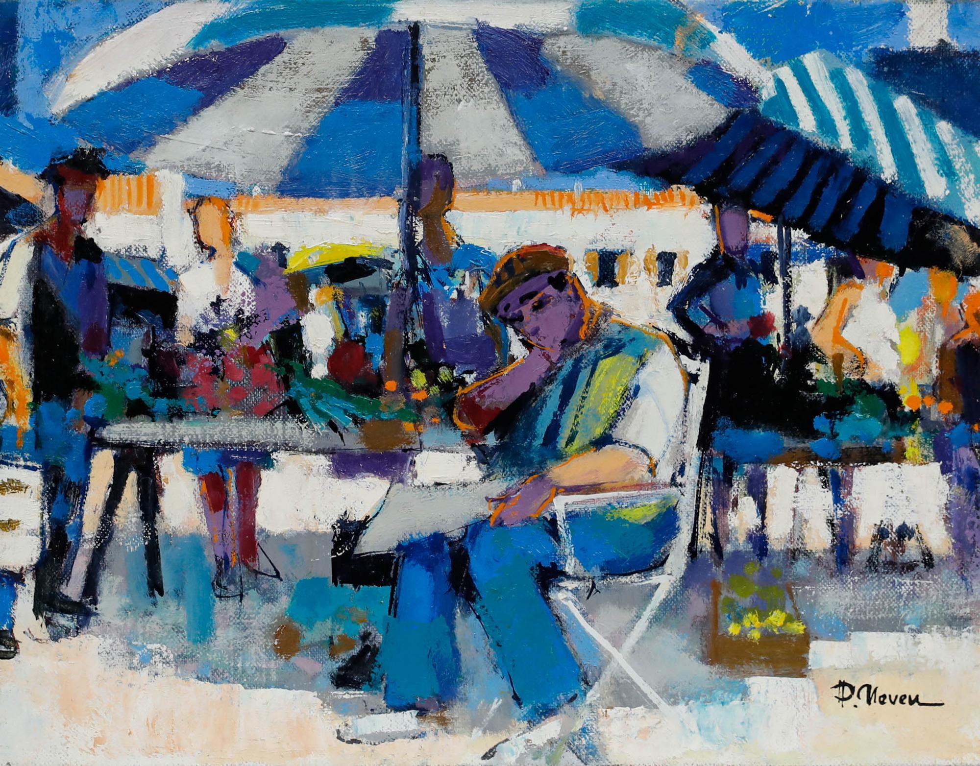 Pierre Neveu (b.1929) - Contemporary Oil, La Sieste For Sale 1