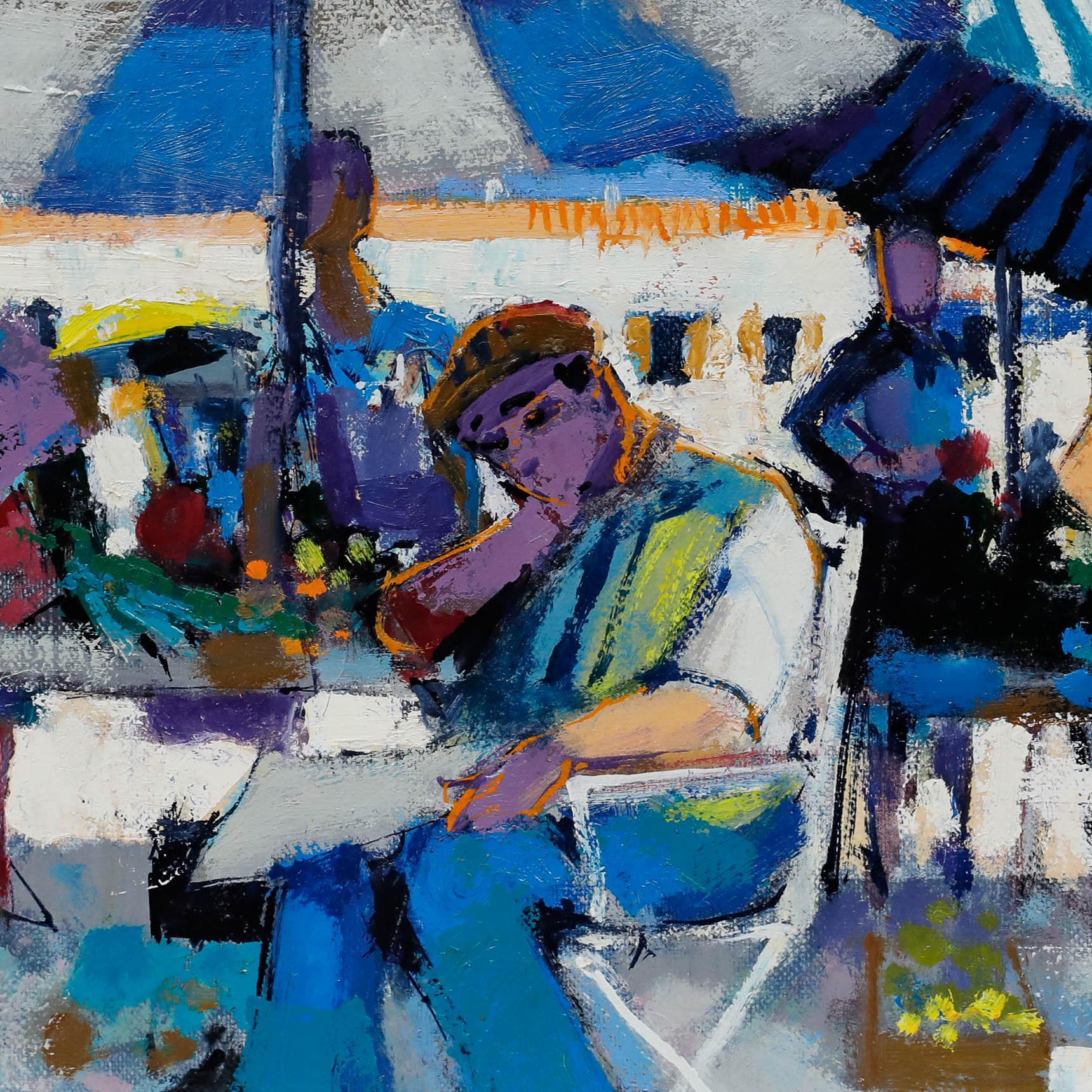 Pierre Neveu (b.1929) - Contemporary Oil, La Sieste For Sale 3