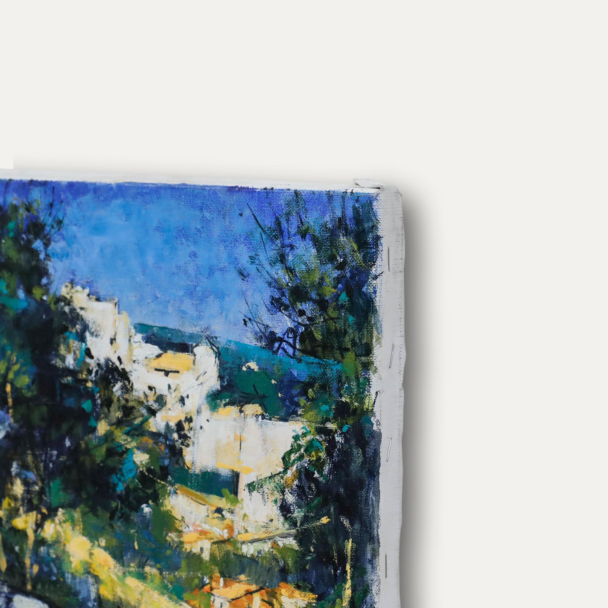 Pierre Neveu (b.1929) - Contemporary Oil, Over the Garden Wall For Sale 4