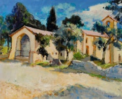 Pierre Neveu (né en 1929) - Huile contemporaine, La vieille église