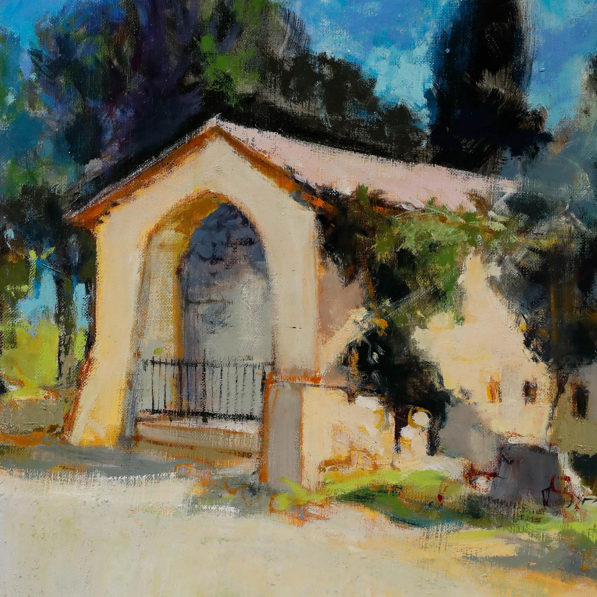 Pierre Neveu (b.1929) - Contemporary Oil, The Old Church For Sale 3