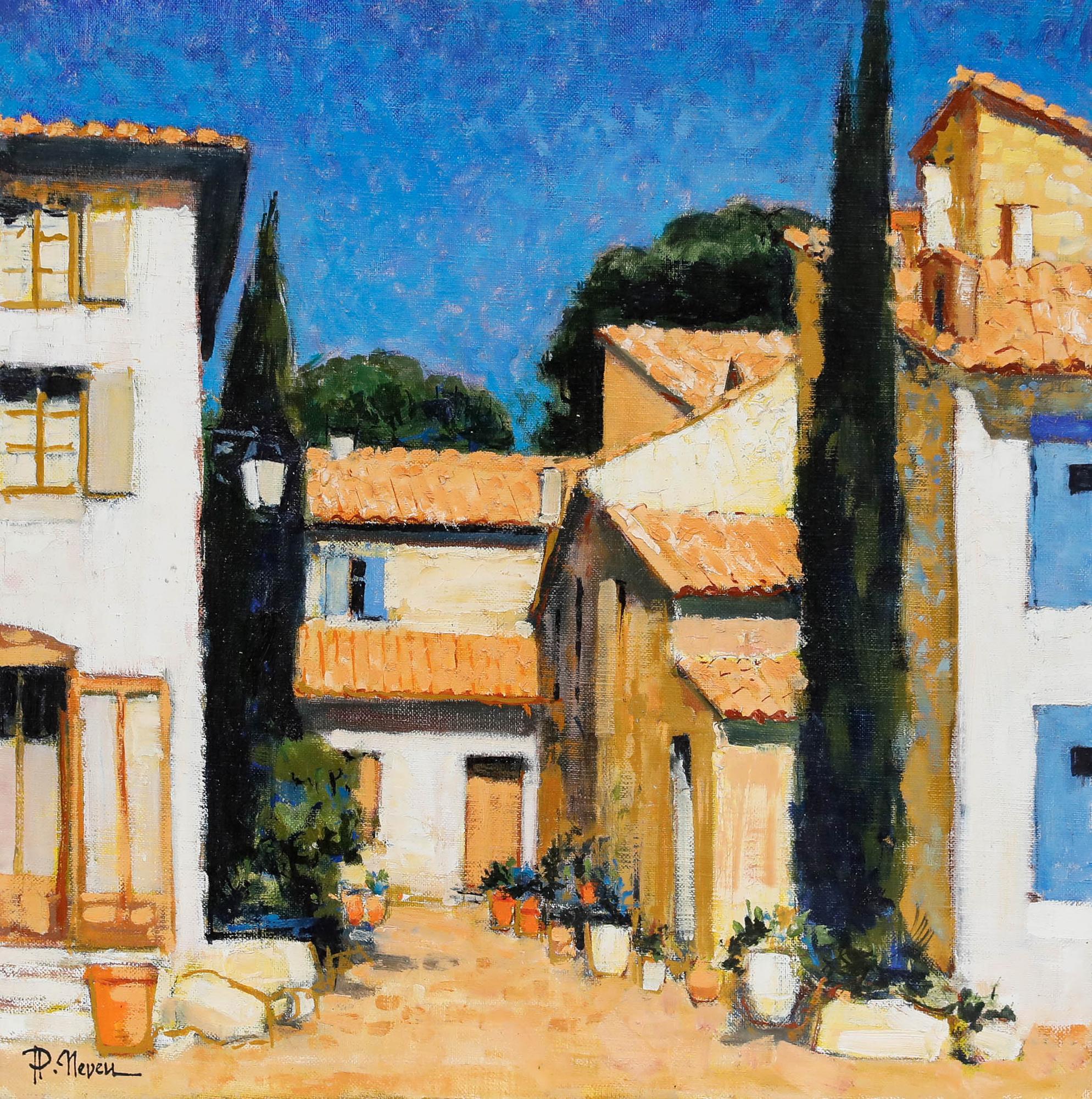 Pierre Neveu (b.1929) - Contemporary Oil, Villars For Sale 1