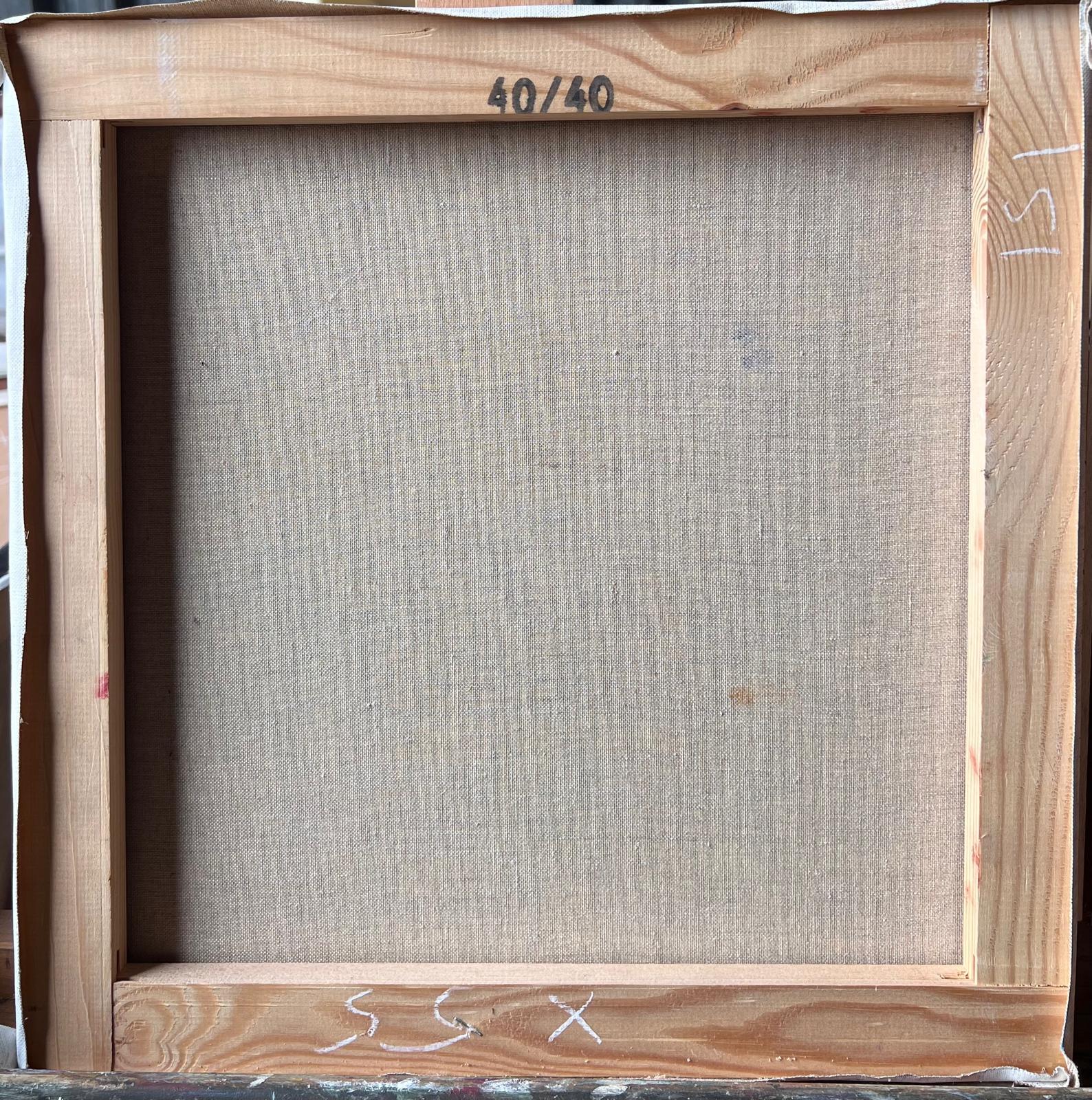 Nackt am Strand 
Künstler: Pierre Neveu (Franzose, geb. 1929)
signiert unten links
Medium: Öl auf Leinwand, ungerahmt
Leinwand: 16 x 16 Zoll
Zustand: Guter und gesunder Zustand
Provenienz: Aus dem Atelierverkauf des Künstlers in Frankreich; alle