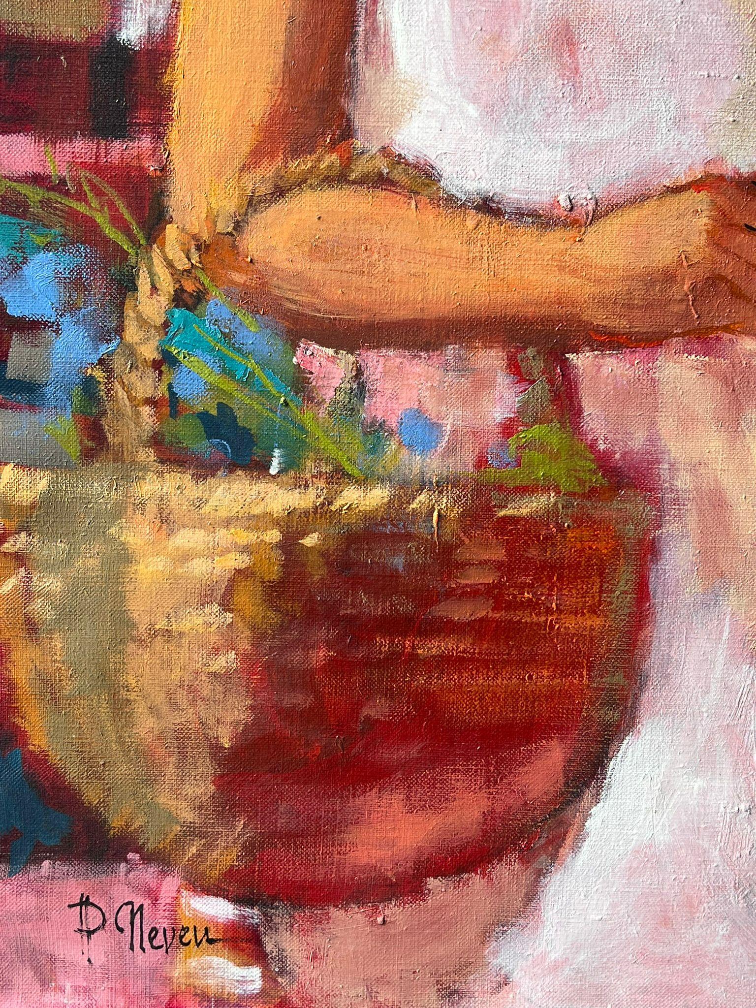 Femmes déambulant dans un marché rouge vif
Artistics : Pierre Neveu (français né en 1929)
signé En bas à gauche
Médium : huile sur toile, non encadrée
Toile : 39.5 x 32 pouces
Condit : Bon et sain état
Intitulé vero
Provenance : De la vente de